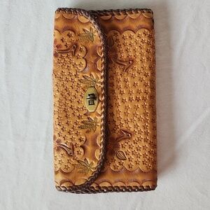 Vintage Tooled Leather Wallet